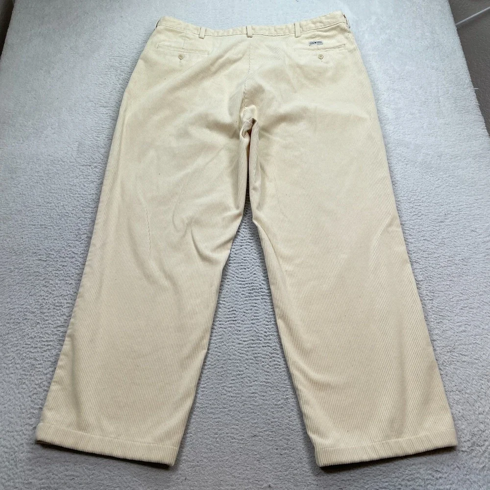 Polo Ralph Lauren Pants Men's Size‎ 42X32 (Fits 40X30) Corduroy Andrew Pleated